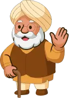 Elderly man celebrating